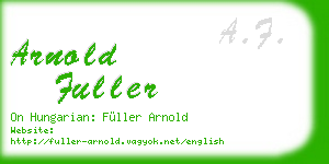 arnold fuller business card